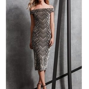 Dress the Population Geo Print Dress